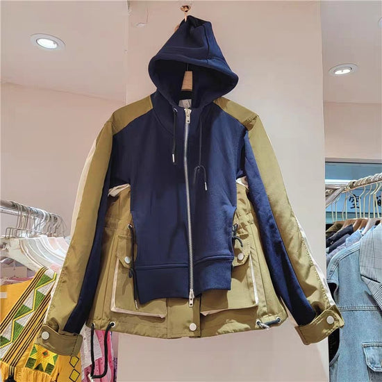 ChicZip Hooded Contrast Jacket