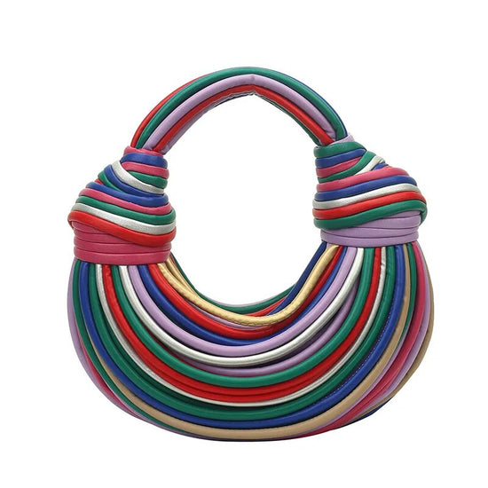 Rainbow Noodle Elegance Handbag
