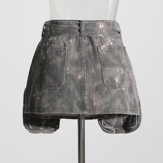 Urban Gurlie Retro Camo Wrap Skirt