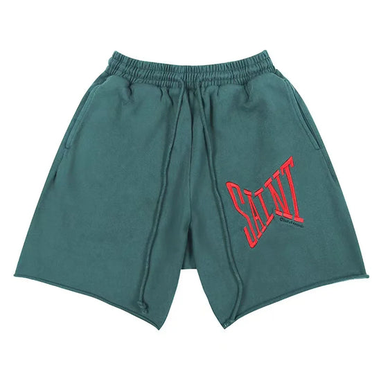 Embroidered Designer Threads Athletic Shorts