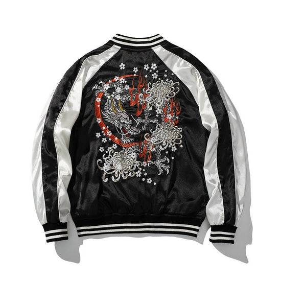 Urban Chinese Wind God Beast Heavy Embroidered Jacket